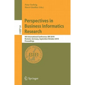 Perspectives in Business Informatics Research: 9th International Conference, BIR 2010 Rostock, Germany, September 29-October 1, 2010 Proceedings