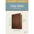 KJV Personal Size Giant Print Bible, Filament Enabled Edition (Leatherlike, Brown/Mahogany)