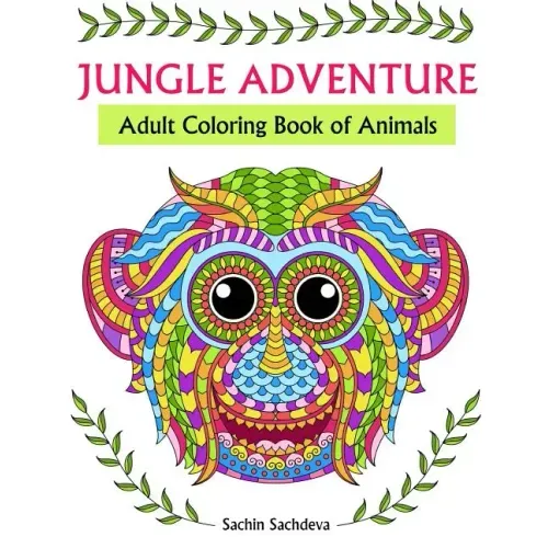 Jungle Adventure: Adult Coloring Book of Animals