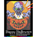 Happy Halloween Color by Numbers for Adults: Mosaic Coloring Book Stress Relieving Design Puzzle Quest