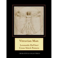 Vitruvian Man: Leonardo DaVinci Cross Stitch Pattern