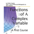 Functions of A Complex Variable: A First Course