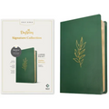 NLT Large Print Thinline Reference Bible, Filament-Enabled Edition (Leatherlike, Evergreen, Red Letter): Dayspring Signature Collection