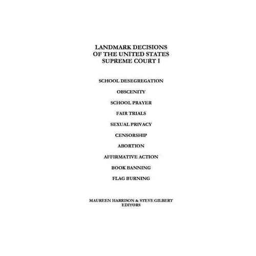 Landmark Decisions of the United States Supreme Court I - Paperback