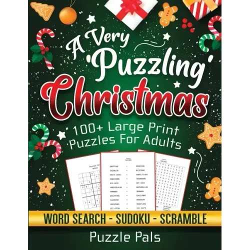 A Very Puzzling Christmas: 100+ Large Print Puzzles For Adults