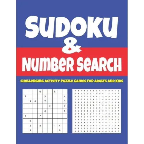 Sudoku & Number Search: Challenging Activity Puzzle Games For Adults And Kids
