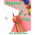 Repasar lineas y formas - libro de preescritura para niños 2-4 años: Libro de actividades infantiles - para los más pequeños que empiezan a aprender a