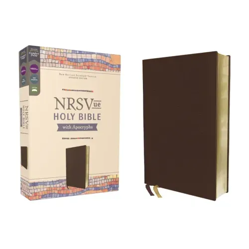 Nrsvue, Holy Bible with Apocrypha, Leathersoft, Brown, Comfort Print