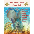 Mega Gamester - Relaxing Puzzle Book - Large Print, Crosswords, Sudoku, Mazes, Word Search & Word Scramble Games