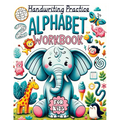 Trace Letters of the Alphabet and Sight Words: Pencil Control Workbook for Kids Ages 3-5. Handwriting Practice with Fun Letters, Numbers, Shapes, and