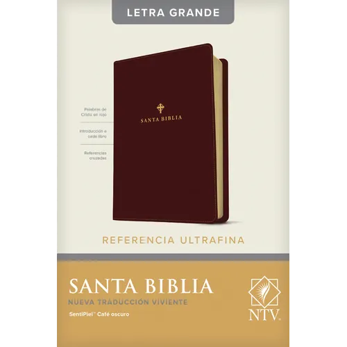 Santa Biblia Ntv, Edición de Referencia Ultrafina, Letra Grande (Sentipiel, Café Oscuro, Índice)