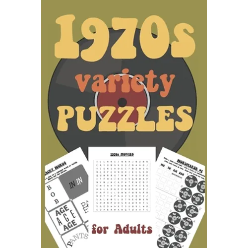 1970s Variety Puzzles for Adults: Travel Sized Word and Number Puzzles with Answers in Large Print