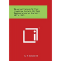 Transactions of the London Lodge of the Theosophical Society 1895-1913