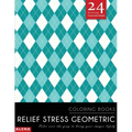 Relief Stress Geometric Coloring Books: Stress relief coloring books for adults with 24 Stunning Geometric Grayscale Images