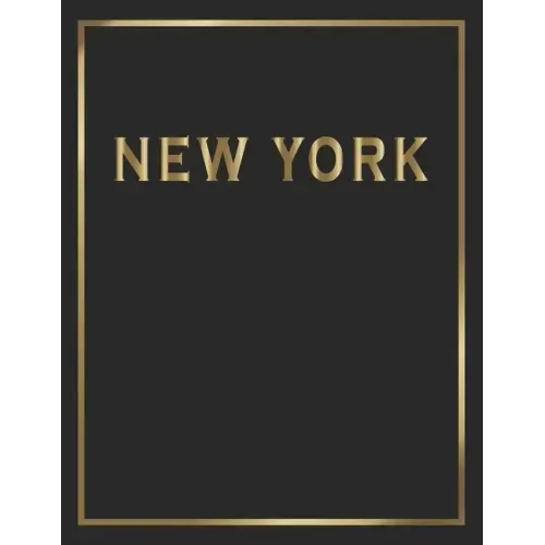New York: Gold and Black Decorative Book - Perfect for Coffee Tables, End Tables, Bookshelves, Interior Design & Home Staging Ad