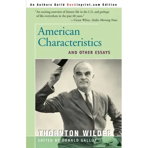 American Characteristics and Other Essays