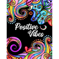Positive Vibes: Motivation and Inspiration Journal with Coloring Pages for Adults Perfect Gift for Men, Women, Teen and Seniors (Diary, Notebook)