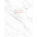 Graph Paper Notebook: Soft White Marble - 8.5 x 11 - 5 x 5 Squares per inch - 100 Quad Ruled Pages - Cute Graph Paper Composition Notebook f
