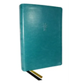 Nkjv, the Bible Study Bible, Leathersoft, Turquoise, Comfort Print: A Study Guide for Every Chapter of the Bible