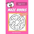 MAZE Book for Kids Ages 6-8: 50 Circular Maze Puzzle Games to Boost Kids' Brain, Pocket Size 6x9 Inch, Large Print
