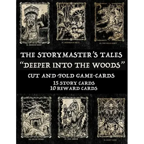 The Storymaster's Tales Deeper into the Woods: Cut and Fold Game-cards