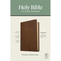 NLT Thinline Reference Bible, Filament Enabled Edition (Red Letter, Leatherlike, Rustic Brown)