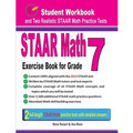 STAAR Math Exercise Book for Grade 7: Student Workbook and Two Realistic STAAR Math Tests