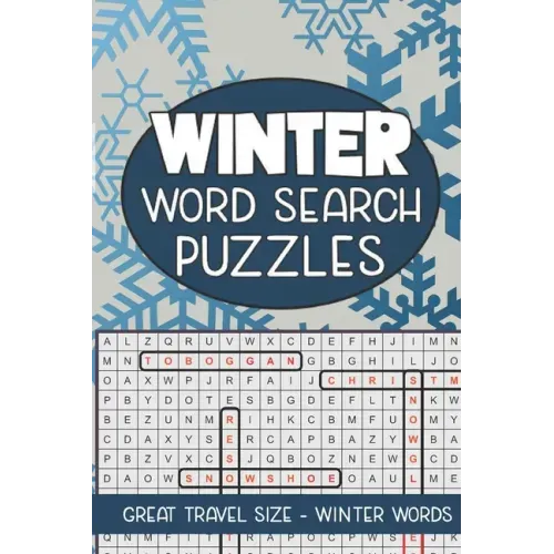Winter Word Search Puzzles: Seek and Find Word Circle Puzzle Book Seasonal Activity Book for Kids and Adults