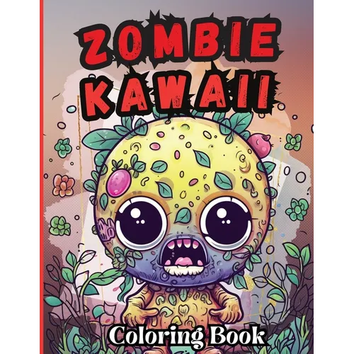 Zombie Kawaii Coloring Book: Zombie coloring book for adults art therapy, stress and anxiety relief activity for adults and teens