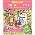Cozy & Comfy Large Print Coloring Book - Big and Simple Designs for All Ages