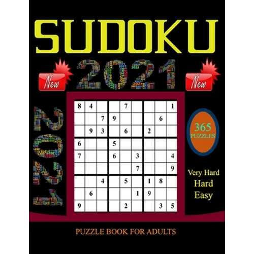 Sudoku Puzzle Book for Adults: 365 Easy to Very hard Sudoku Puzzles with Solutions paperback game suduko puzzle books for adults large print sudoko ..