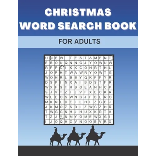 Christmas Word Search Book For Adults: Large Print Christian Puzzles Perfect Gift For Kids Colorbook 2 in 1