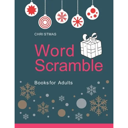 Christmas Word Scramble Books for Adults: Large Print: Holiday word scramble puzzle books for adults