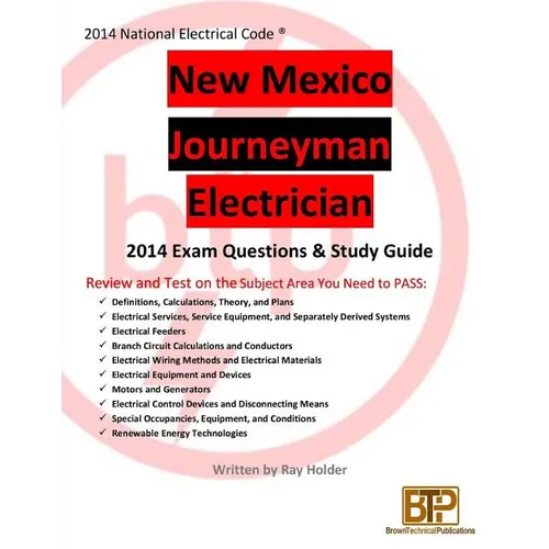 New Mexico 2014 Journeyman Electrician Study Guide