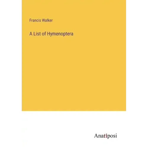 A List of Hymenoptera