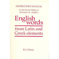 English Words Instructor's Manual
