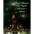 Annual Christmas Card Register with names & addresses