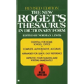 The New Roget's Thesaurus in Dictionary Form