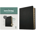 NLT Wide Margin Bible, Filament Enabled (Genuine Leather, Black, Indexed, Red Letter)