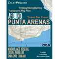 Around Punta Arenas Trekking/Hiking/Walking Topographic Map Atlas Tierra Del Fuego Chile Patagonia Magallanes Reserve Laguna Parrillar Cabo/Cape Frowa
