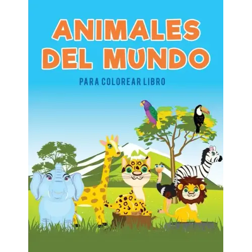 Animales del mundo para colorear Libro