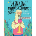 Drinking Animals Coloring Book: Best Fun Coloring Gift Book for Party Lovers & Adults Relaxation with Stress Relieving Animal Designs and Amazing Quic