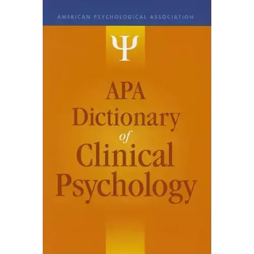 APA Dictionary of Clinical Psychology