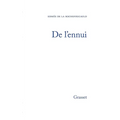 De l'ennui