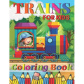 Trains Coloring Book: A Train Colouring Book for Toddlers, Preschoolers, Kids Ages 4-8, Boys or Girls, With 50+ Cute Illustrations of Trains