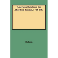 American Data from the Aberdeen Journal, 1748-1783