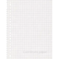 Coordinate paper: Quad Rule graph paper,8.5 x 11 (5x5 graph paper) 100 pages