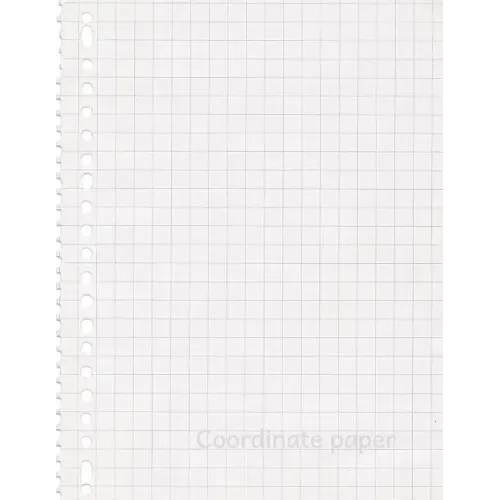 Coordinate paper: Quad Rule graph paper,8.5 x 11 (5x5 graph paper) 100 pages