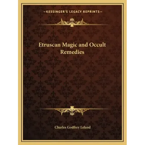 Etruscan Magic and Occult Remedies