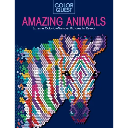 Color Quest: Amazing Animals: Extreme Color-By-Number Pictures to Reveal